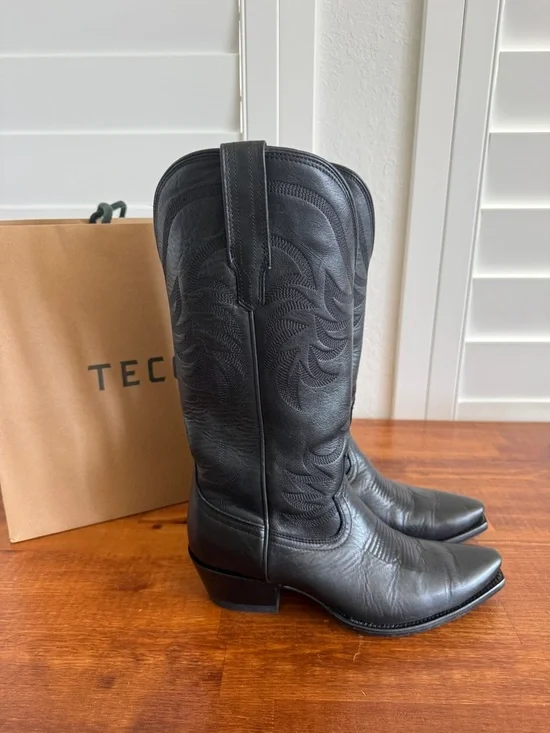 Tecovas Annie Black Women's Cowgirl Boots - Picture 4 of 9